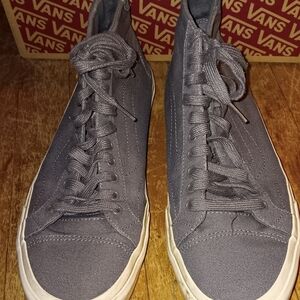 Vans Gray size 11.5 mens skateboard shoes midtop